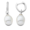 Miore MG9105E 9 ct White Gold Freshwater Pearl and Diamond H...