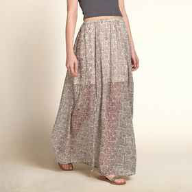 Boho Print Maxi Skirt