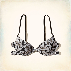 Floral Lightly Lined Demi Bra