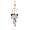 Purple Cute Cat Key Chain HK21