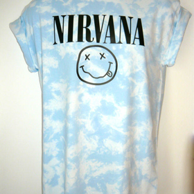 Nirvana Acid wash T shirt Rave indie retro Old school Trash