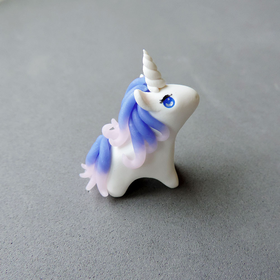 OOAK Ombre Pink and Blue Unicorn Figure