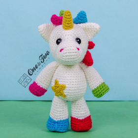 Nuru the Unicorn Amigurumi - PDF Crochet Pattern - Instant Download - Amigurumi crochet Cuddy Stuff 