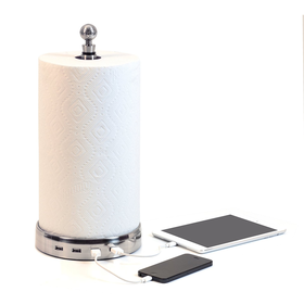 TowlHub (USB paper towel holder with interchangeable topper)