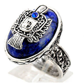 fashion Vintage Vampire Diaries Stefan Damon Salvatore Crest ring 4 SIZE HS88