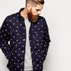 Penfield Loring Down Overshirt with Hound Print | ASOS