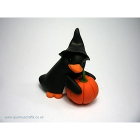 Little Penguin with Pumpkin