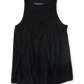 Aeropostale Solid Hi-Lo Tank