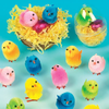 Coloured Mini Fluffy Chicks (Pack of 12)