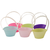 Pack Of 6 Mini Easter Baskets With Handles 4" Baskets - Assorted Colours
