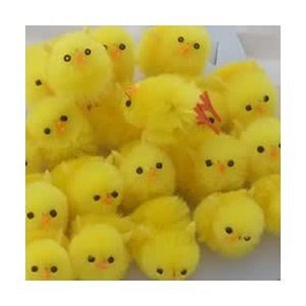 18 x Small Easter Chick Decorations Great for Arts Crafts Bonnets Cakes etc