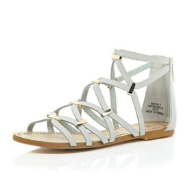 River Island Womens Grey gladiator sandals