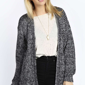 Isadora Edge To Edge Grungy Marl Knit Cardigan