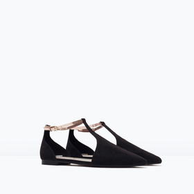 ANKLE-STRAP FLATS