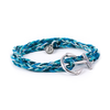 Silver Anchor Aqua - Pura Vida Bracelets