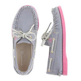 crewcuts Girls Sperry Top-Sider For J.Crew Authentic Original 2-Eye Boat Shoes In Stripe