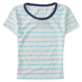 Aeropostale Striped Crop Tee