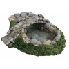 Large Miniature Fairy Garden Pond with Bridge Plant Pot Ornament Fairy Garden Accessory ...