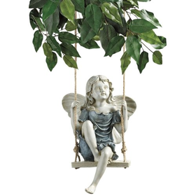 Design Toscano by Blagdon - Summertime Fairy on a Swing Statue