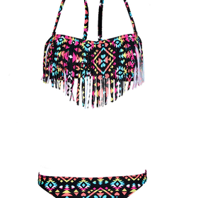 Provence Aztec Print Tassel Bikini