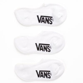 Vans Classic Super No Show Socks 3 Pair Pack (White)