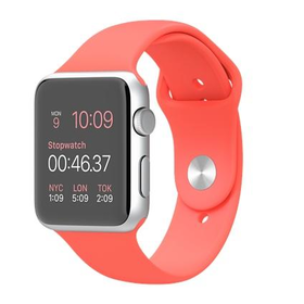 Apple Watch Sport 42mm Silver Aluminum Case with Pink Sport Band