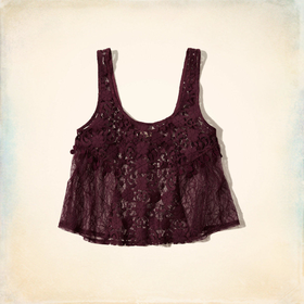 Newport Lace Crop Tank