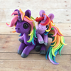 Rainbow Unicorn Mother and Baby Sculpture