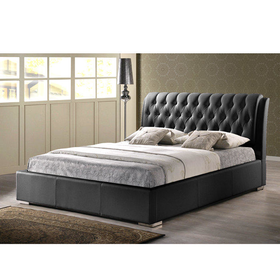 Bianca Modern Bed with Tufted Headboard