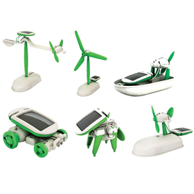 6 in 1 Educational Solar Energy Robot Kit - transforming robo toy - construction kit