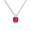 Miore MG9211N 9 ct White Gold Necklace with Ruby Pendant on 45 cm Chain