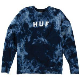 HUF Original Logo Wash Crew Sweatshirt - Men's at CCS