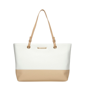 Dorothy Perkins White and nude eyelet tote bag