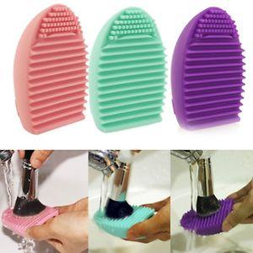 New Cleaning Glove MakeUp Brushes Scrubber Cleaner Silicone Cosmetic Tool US