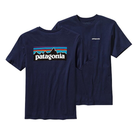 Patagonia Men's P-6 Logo T-Shirt | Classic Navy