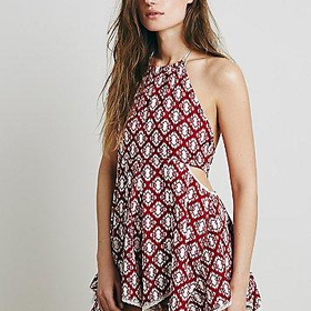 Intimately Womens Printed Open Side Romper