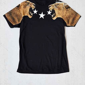 Lion Stars Tee- Black