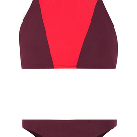 Flagpole Swim - Shay cutout two-tone bikini