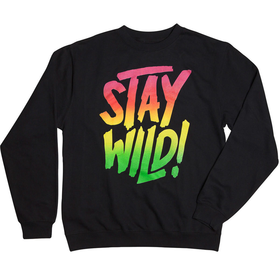 Airblaster Stay Wild Crew Sweatshirt 2015 - Black