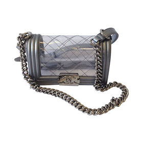 Spring/Summer 2014 Chanel Clear Le Boy with Silver Hardware