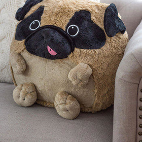 ModCloth Dorm Decor Plush One Pillow in Pug