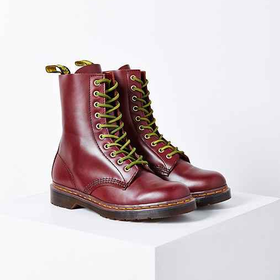 Dr. Martens Austin 10-Eye Boot- Maroon