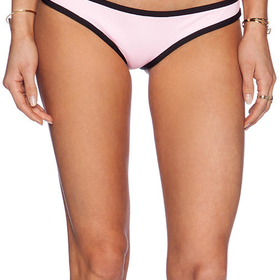 Lisa Lozano Neoprene Bikini Bottom in Pink