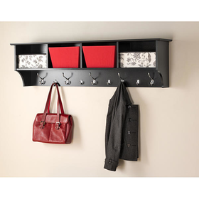 Broadway Black 60 inch Wide Hanging Entryway Shelf | Overstock.com Shopping - The Best Deals on Othe