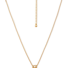 FOREVER 21 Cutout Arrow Pendant Necklace Matte Gold One