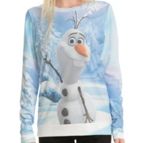 Disney Frozen Olaf Waving Girls Pullover Top