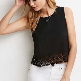 Crochet-Paneled Top