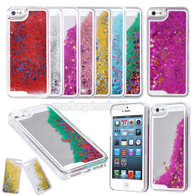 Dynamic Liquid Glitter Stars Bling Quicksand Hard Case Cover for iPhone 5 5G 5S