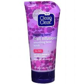 Clean & Clear Morning Burst Fruit Infusions Smoothing Facial Scrub Yumberry | Walgreens