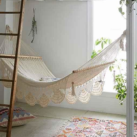 Macrame Hammock- White One